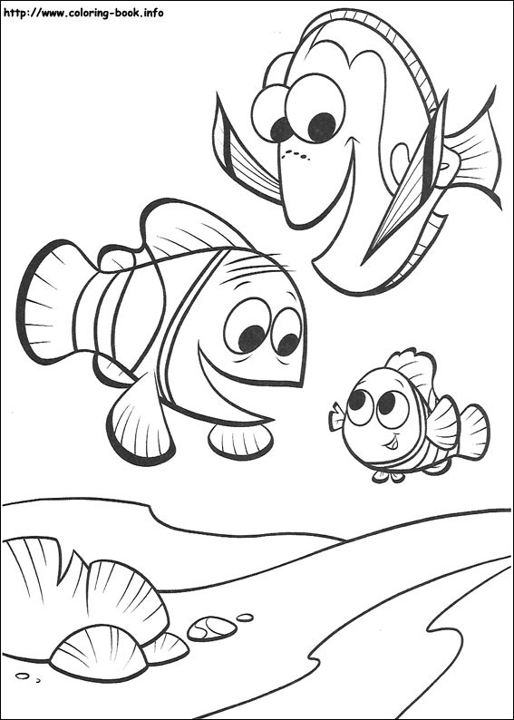 Finding Nemo coloring picture